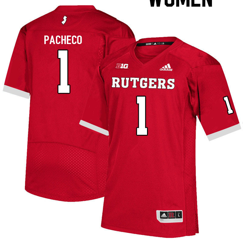 Women #1 Isaih Pacheco Rutgers Scarlet Knights College Football Jerseys Sale-Scarlet